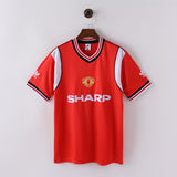 Retro Man United Home Jersey 1985 Football Kit Soccer Jersey