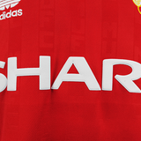 Man United Retro Jersey 1988 Home Football Jersey Soccer Shirt