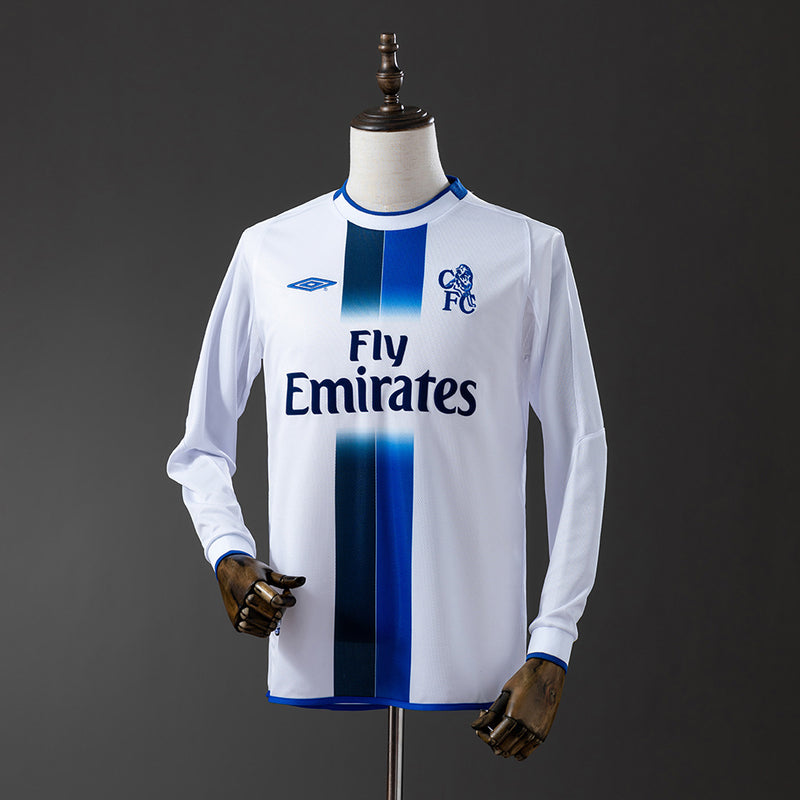 Chelsea Jersey 2003/05 Away Retro Football Kit Long Sleeves