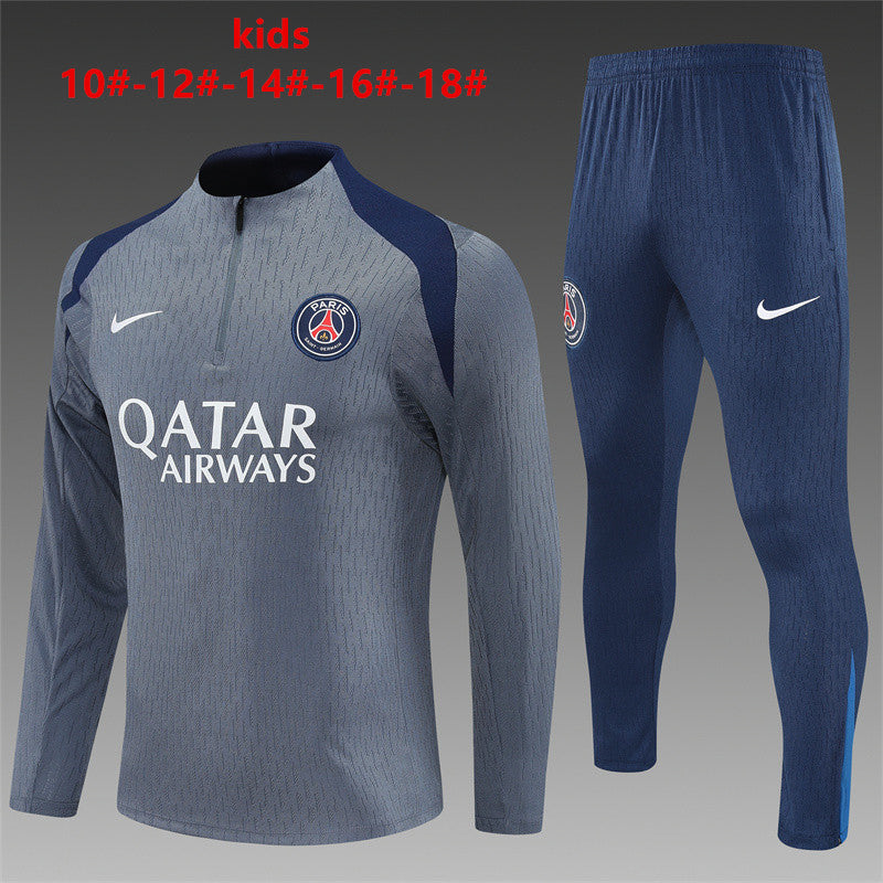 Kids PSG Training Tracksuits 25/26 Football Kit Soccer Jersey