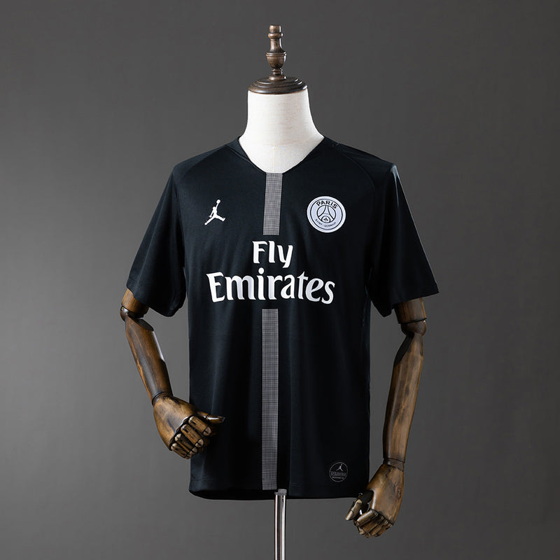PSG Jersey 2018-19 Black Retro Football Kit