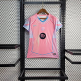 Women Barcelona Jersey 25/26 Pink Football Kit Soccer Jersey