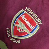 Retro Arsenal Jersey 2005/06 Home Long Sleeves Football Kits Soccer Shirt - PalmSportss