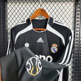 Long Sleeves Away Real Madrid Jersey 06/07 Retro Football Kits - PalmSportss