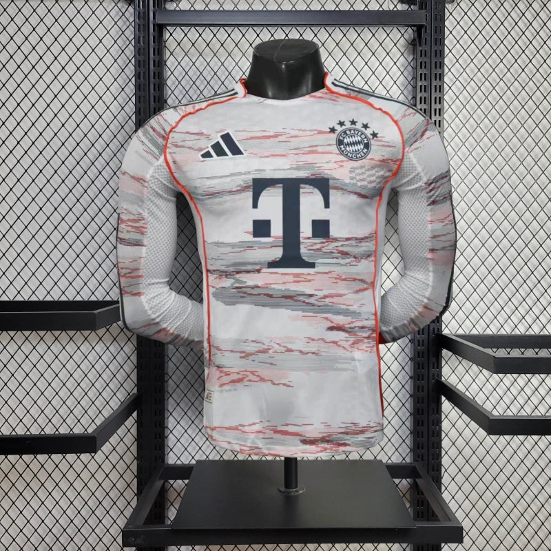 Player Version Bayern Munich Jersey 25/26 Away Long Sleeves Football Kit Soccer Jersey