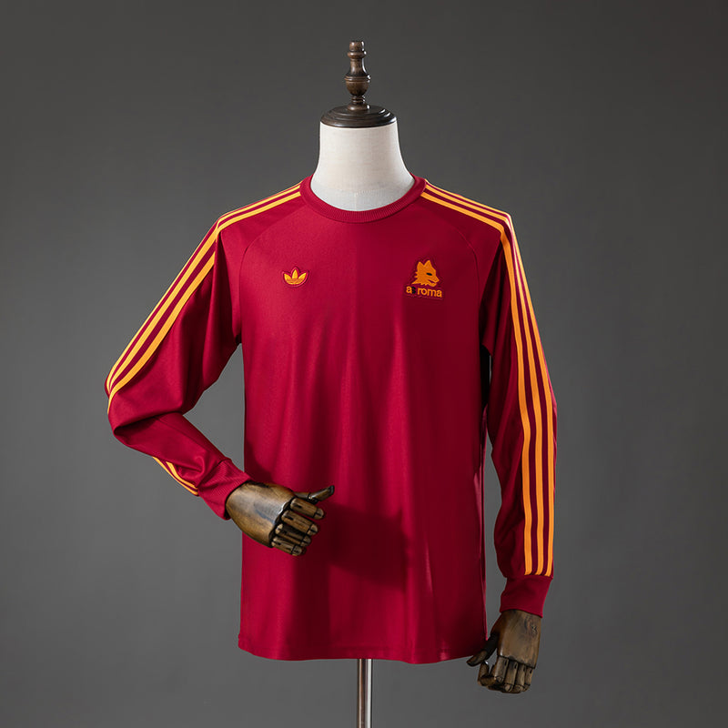 AS Roma Red Jersey 2026-2027 Long Sleeves Football Kit Soccer Shirt