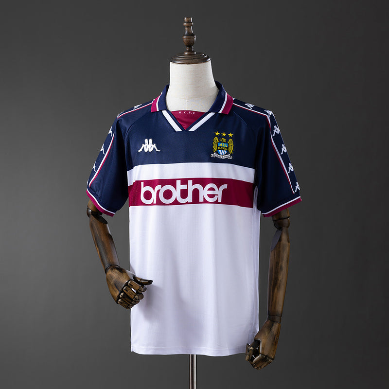 Manchester City Jersey 1997-98 Away Retro Football Kit