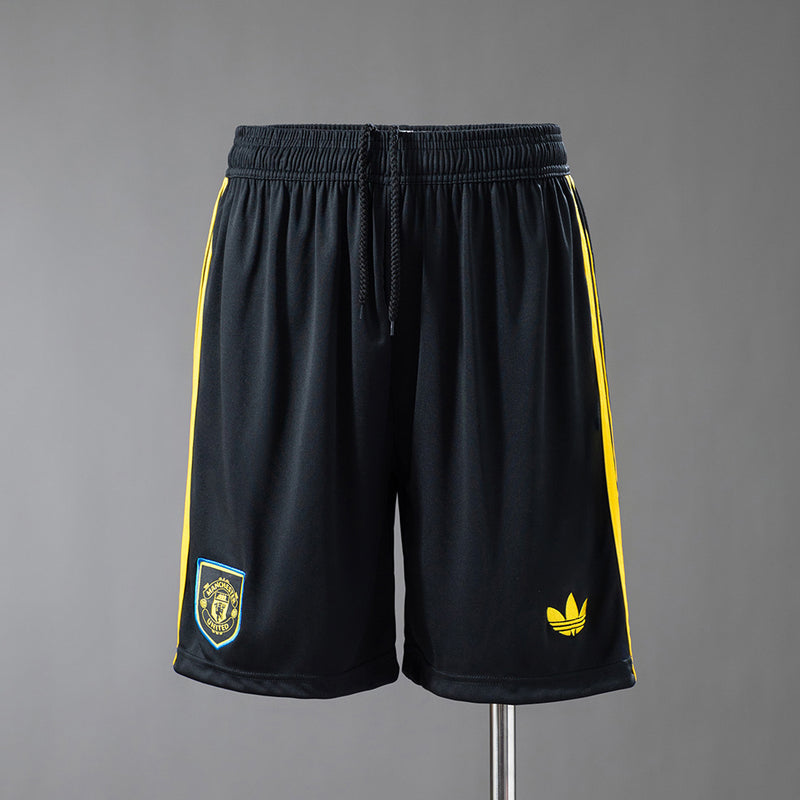 Manchester United Third Shorts 25/26 Black Football Kit Soccer Shorts