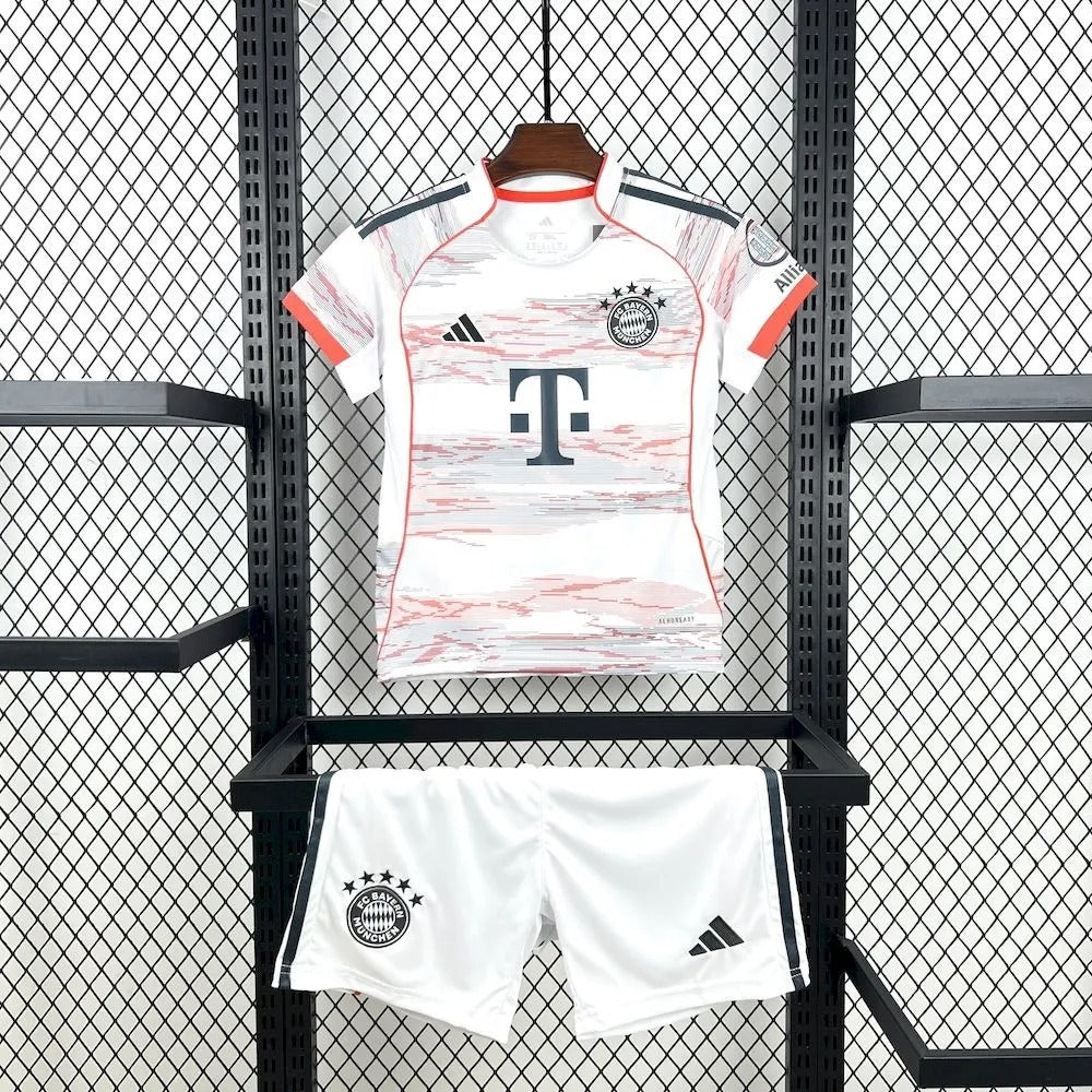 Kids Bayern Munich Jersey 25/26 Away Football Kit Soccer Jersey
