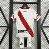 Kids River Plate Jersey 25/26 Home Football Kit Soccer Jersey