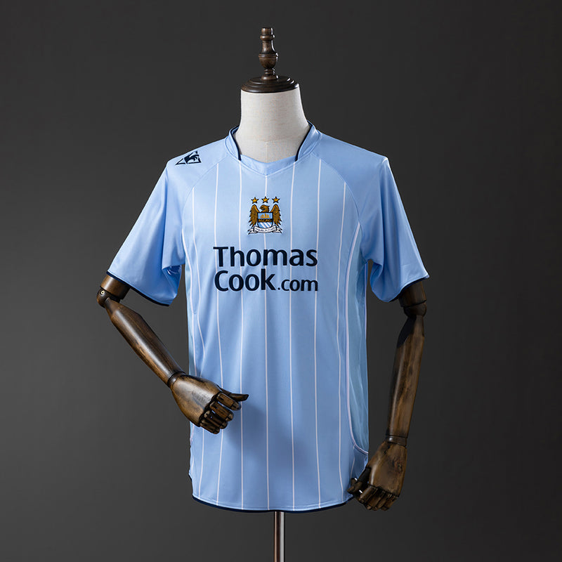 Manchester City Jersey 2007-08 Home Retro Football Kit