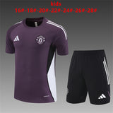 Kids Man United Training Tracksuits 25/26 Football Kit Soccer Jersey