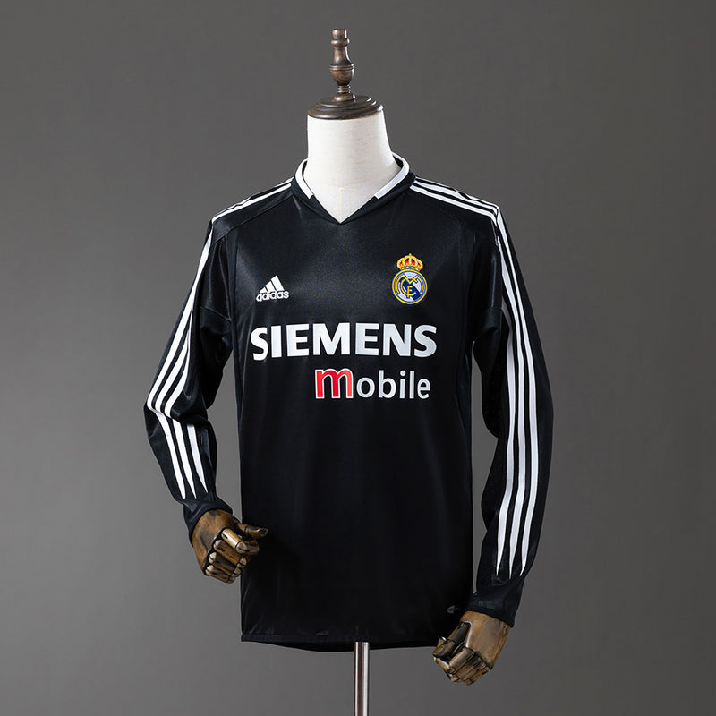 Real Madrid Jersey 2004-05 Third Retro Kit Long Sleeves