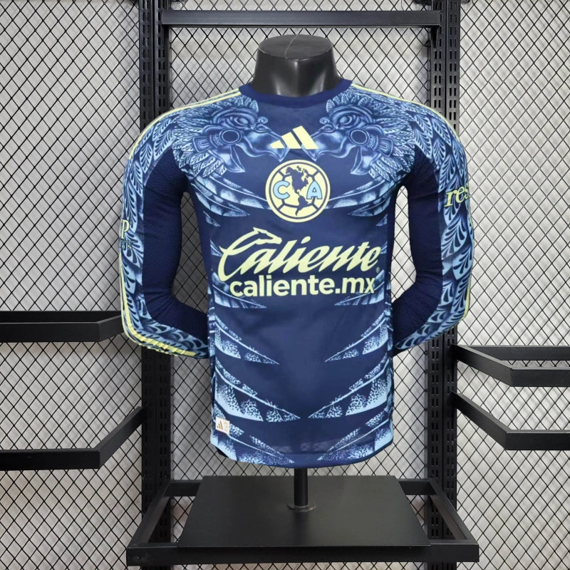 Player Version Club America Jersey 25/26 Away Long Sleeves Football Kit Soccer Jersey