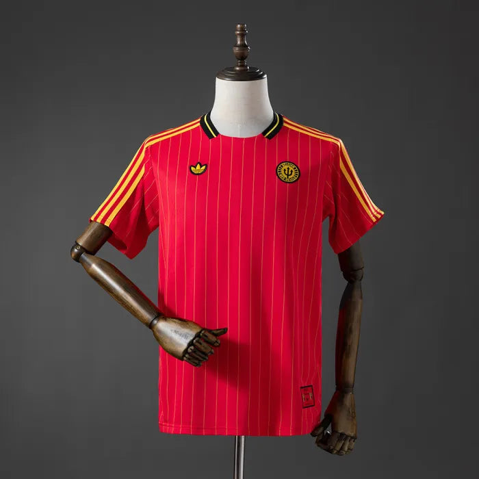 Belgium Terrace Icons T-Shirt Red 2026 World Cup Football Kit Soccer Jersey