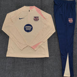 Kids Barcelona Training Tracksuits 25/26 Football Kit Soccer Jersey