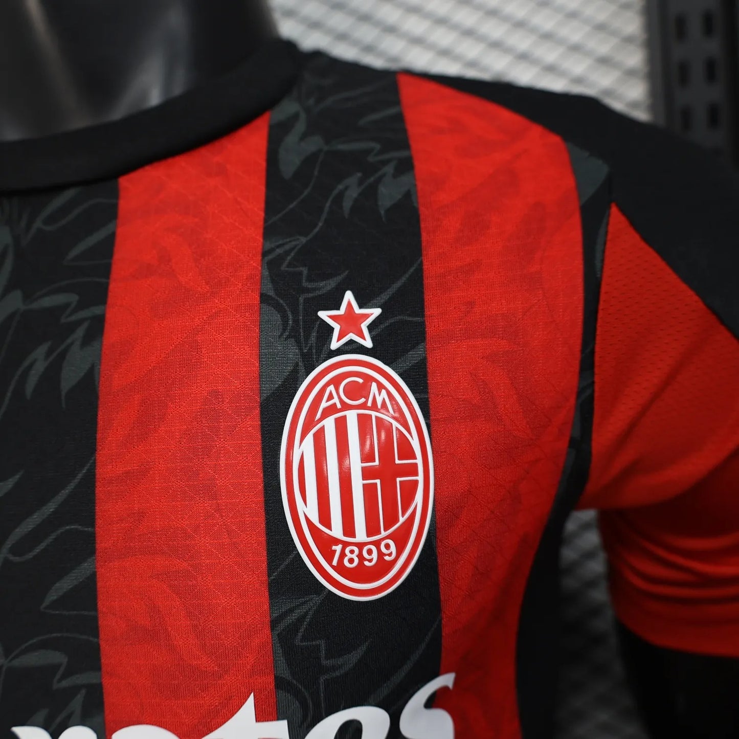 player version ac milan jersey 25/26 home football kit soccer jersey