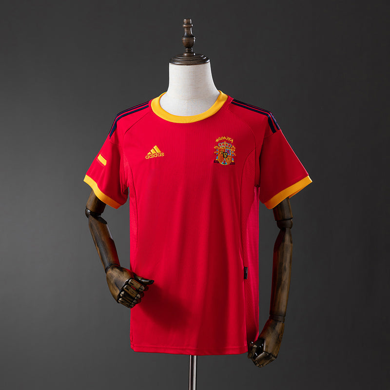 Spain Jersey 2002 Home Retro Football Kit