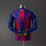 Barcelona Jersey 25/26 Home Football Kit Long Sleeves Player Version