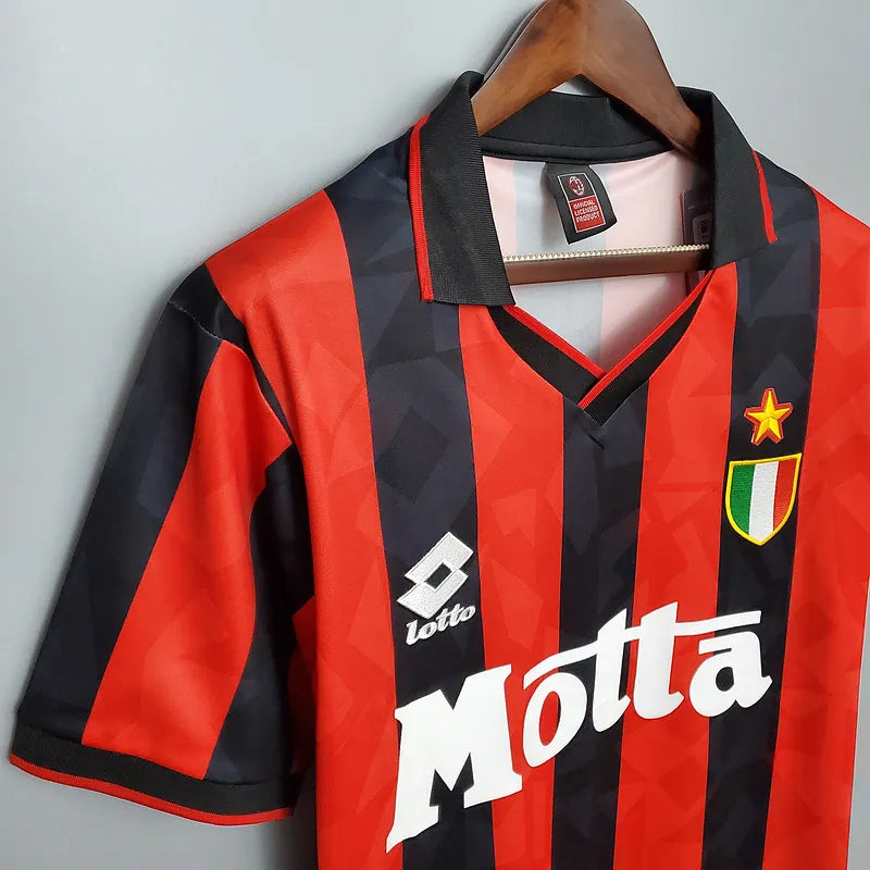 AC Milan Retro Jersey 1993/94 Home Football Jersey Soccer Shirt