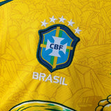 Kids Brazil Jersey 2026 World Cup Special Football Kit Soccer Shirt
