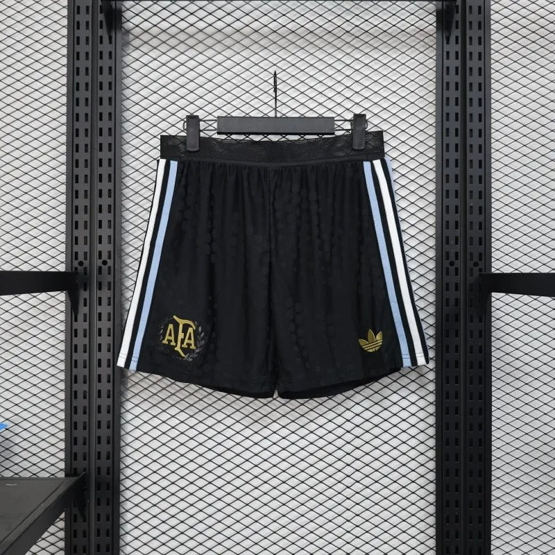 Player Version Argentina Shorts 2025 Black Football Kit Soccer Shorts