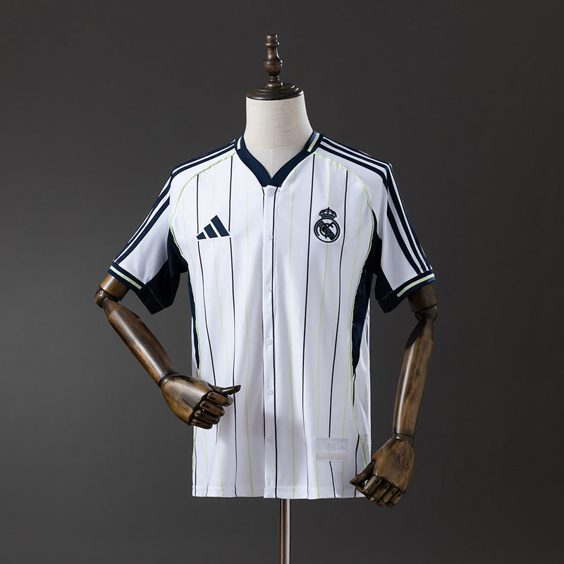 Real Madrid Jersey 25/26 White Baseball Kit