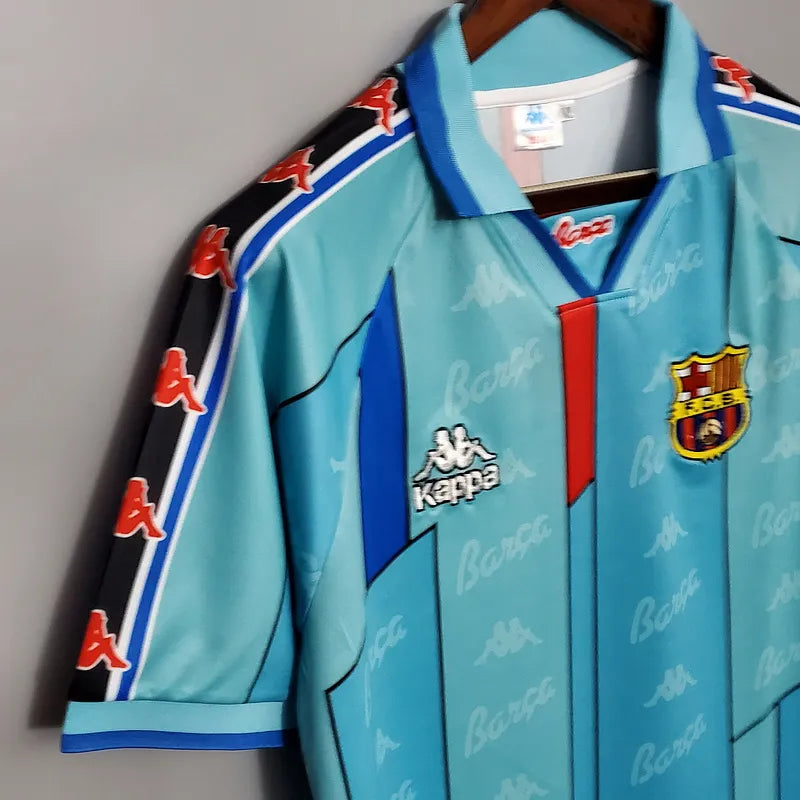 Barcelona Retro Jersey 1996/97 Away Football Jersey Soccer Shirt