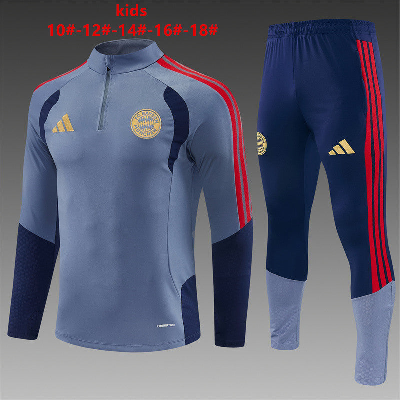 Kids Bayern Munich Training Tracksuits 2026-2027 Football Kit Soccer Jersey