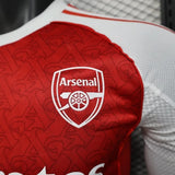 Player Version Arsenal Jersey 25/26 Home Long Sleeves Football Kit Soccer Jersey - PalmSportss