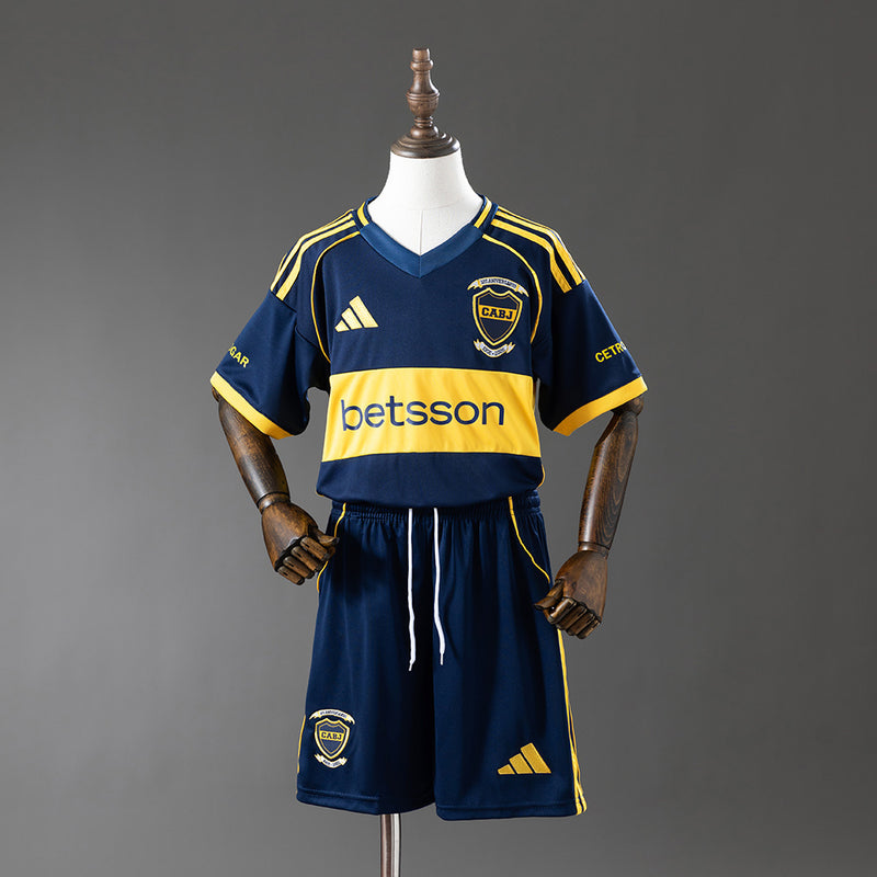 Kids Boca Juniors Jersey 2025/26 Home Football Kit