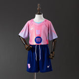 Kids Barcelona Jersey 25/26 Pink Special Football Kit
