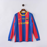 Retro Barcelona Jersey 2010-11 Home Long Sleeves Football kits Soccer shirt - PalmSportss