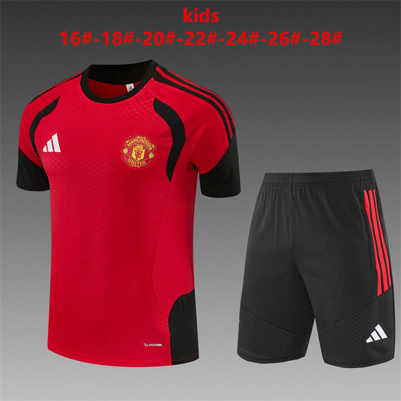Kids Manchester United Training Tracksuits 2026-2027 Football Kit Soccer Jersey