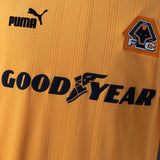 Retro Wolves Home Jersey 1998-99 Long Sleeves Football Kit Soccer Shirt