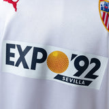 Sevilla Jersey 1987-90 Home Retro Football Kit