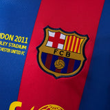 Barcelona Jersey 2010-11 Home Retro Kit Long Sleeves