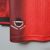 Manchester United Jersey Home Kit 1996 Retro Long Sleeves Football Team Soccer Shirt - PalmSportss