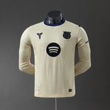 Barcelona Jersey 25/26 Away Long Sleeves Football Kit Player Version