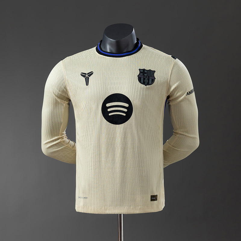 Barcelona Jersey 25/26 Away Long Sleeves Football Kit Player Version