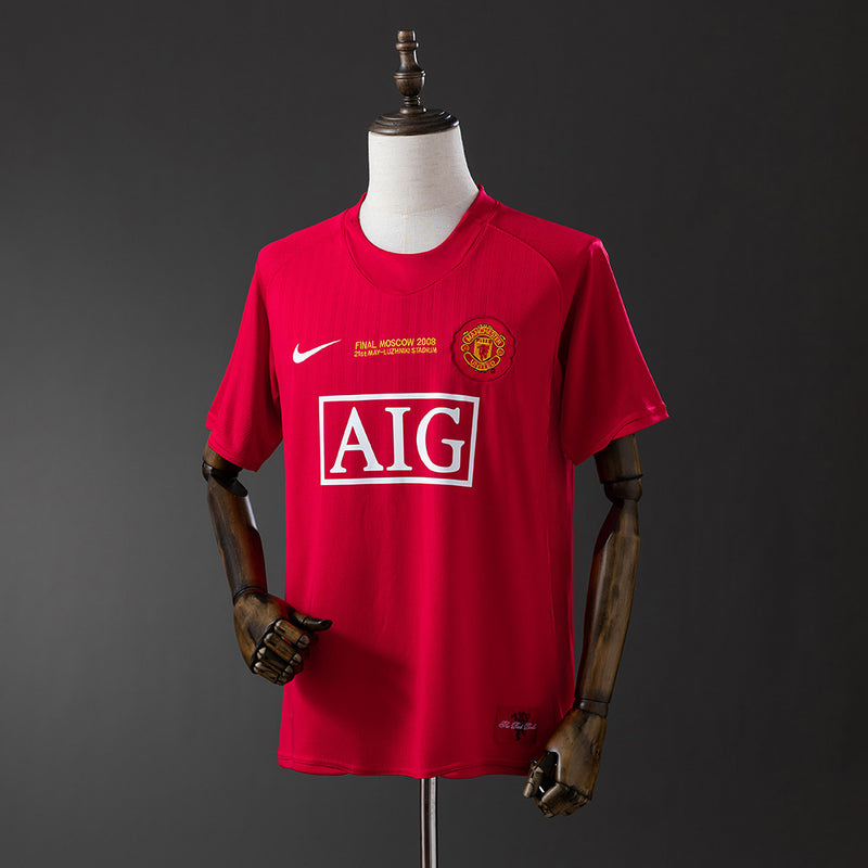 Manchester United Jersey 2007/08 Retro Home Football Kit
