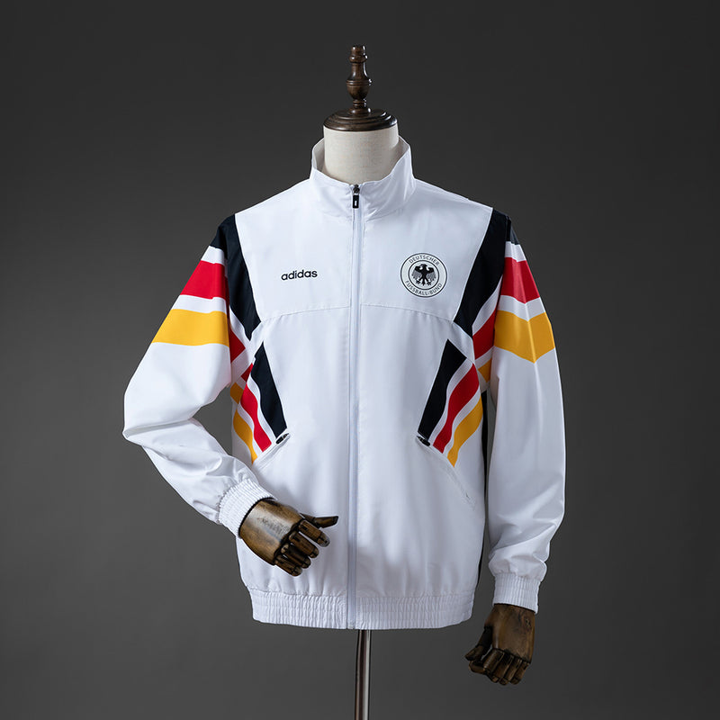 Germany Windbreaker 1996 White Football Soccer Jacket