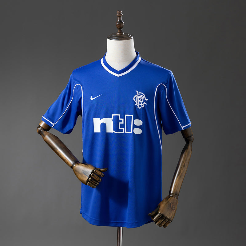 Rangers Jersey 1999-01 Home Retro Football Kit