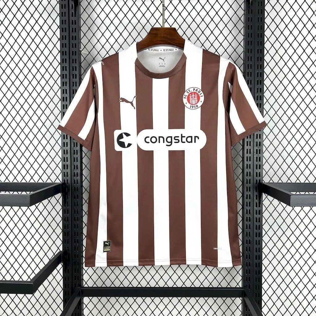 St Pauli Jersey 25/26 Home Football Kit Soccer Jersey