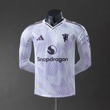 Man United Jersey 25/26 Away Long Sleeves Football Kit Player Version