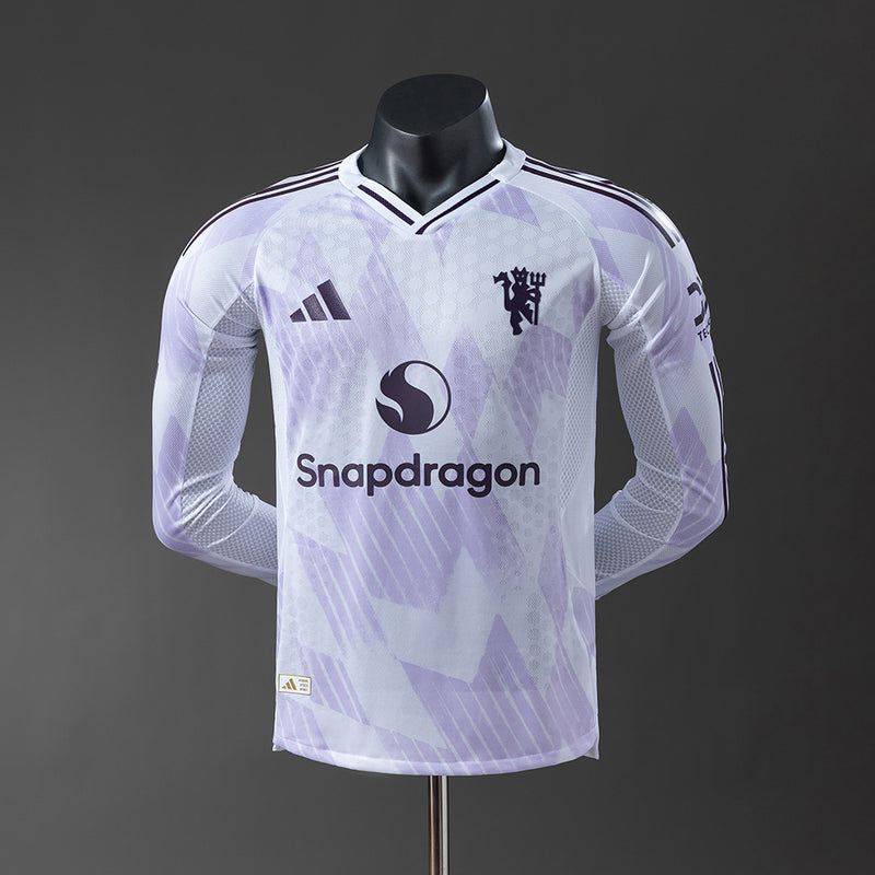 Manchester United Jersey 25/26 Away Long Sleeves Football Kit Player Version