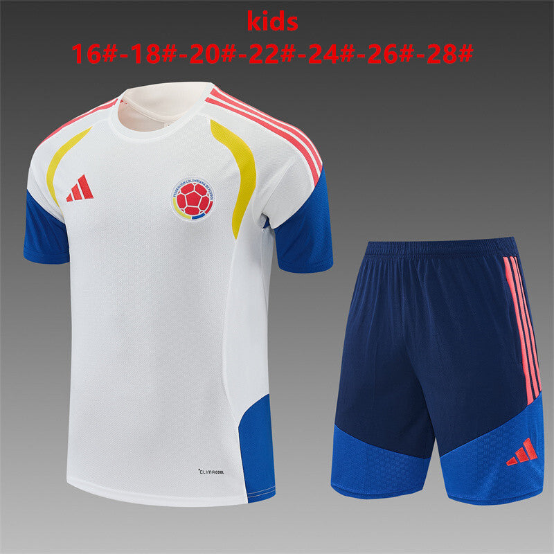 Kids Colombia Training Tracksuits 2026 Football Kit Soccer Jersey