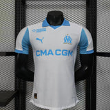 Player Version Marseille Jersey 25/26 Home Football Kit Soccer Jersey - PalmSportss