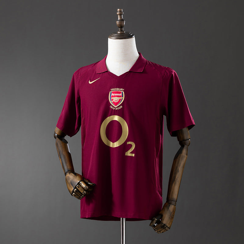 Arsenal Jersey 2005/06 Home Retro Football Kit