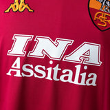Retro Rome Home Jersey 2000-01 Long Sleeves Football Kit Soccer Shirt